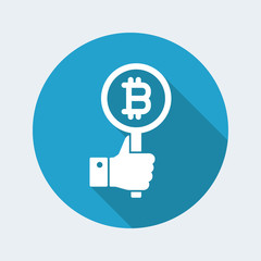 Bitcoin support gesture icon