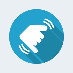 Hand in shaka gesture