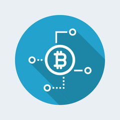 Bitcoin web network icon