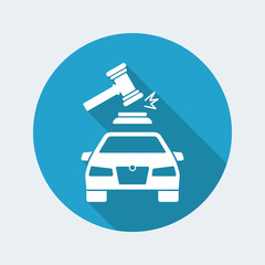 Car auction concept icon