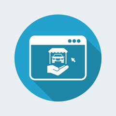 Online automotive services icon