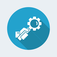 Search settings flat icon