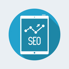 Seo data report on tablet