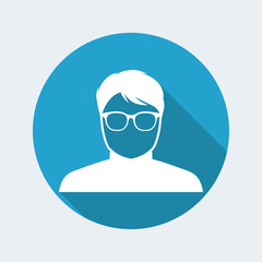 Avatar profile image with glasses