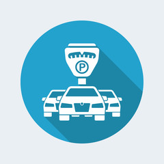 Parking meter concept icon
