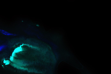 blue Abstract background on a black background. photo