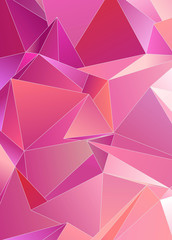 Abstract Low-Poly triangular modern background