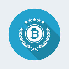 Certified bitcoin service icon