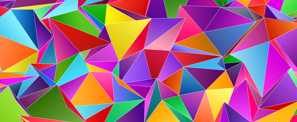 Abstract Low-Poly triangular modern background