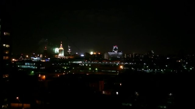 Moscow skyrocket celebration