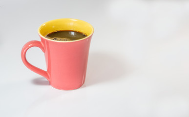 cup of coffee isolated on white background