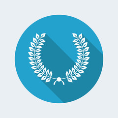 Elegant minimal laurel icon