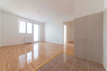 empty room with wooden floor