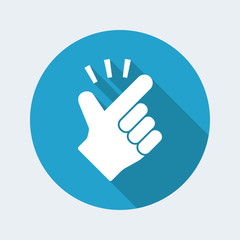 Snapping gesture hand icon