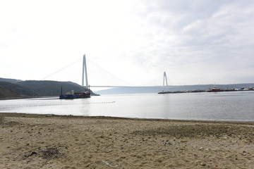 Yavuz Sultan Selim Bridge in Istanbul Bosphorus