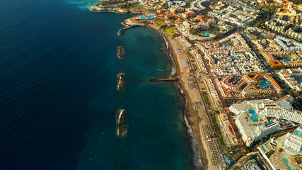 Air view on playa de fanabe