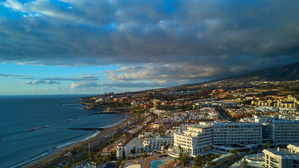 Fototapeta premium Air view on playa de fanabe