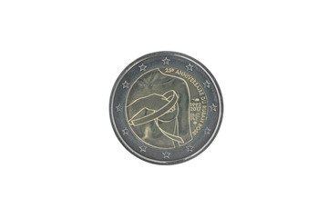 Commemorative 2 euro coin of  France