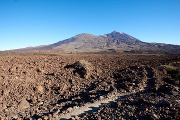 view of Teide volcano