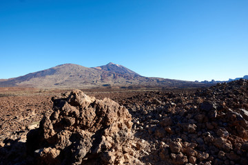 view of Teide volcano