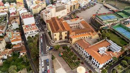 Fototapeta na wymiar airview of Iglesia de san Augustin tenerife
