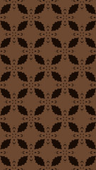 Ornate geometric pattern and two-tone abstract background