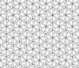 Seamless abstract geometric pattern.Fine lines.Black and white.