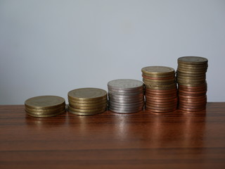 stack coins concept save money 