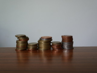 stack coins concept save money