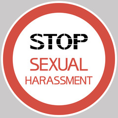 Stop sexual harassment. Illegal actions of a certain nature against the individual in society.