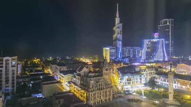 Batumi, Adjara, Georgia. Europe Square In Evening.