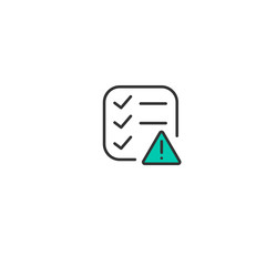 List icon design. Interaction icon vector design