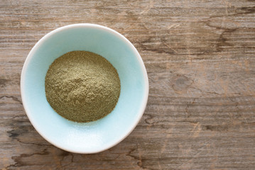 Ground Sassafras in a Bowl