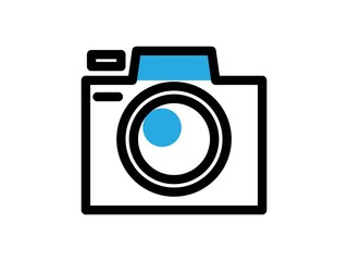 camera filled vector icon