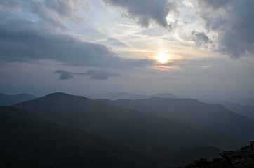 Sunset on the Blue Ridge Parkway