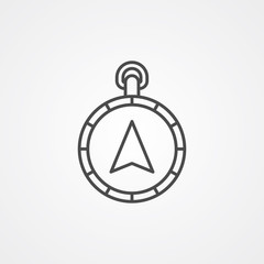Compass vector icon sign symbol