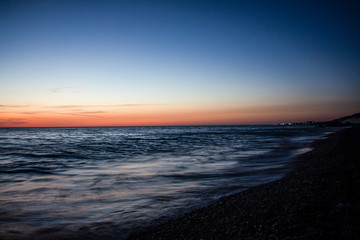 Fototapeta na wymiar Sunset on the black sea