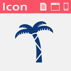 Vector icon of palm tree