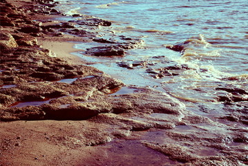 rocky sea shore
