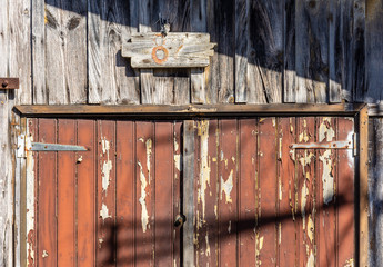 CAP FERRET (Bassin d'Arcachon, France), détail d'une cabane de pêcheur