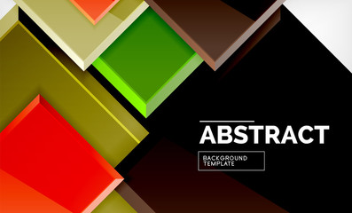 Square geometric background