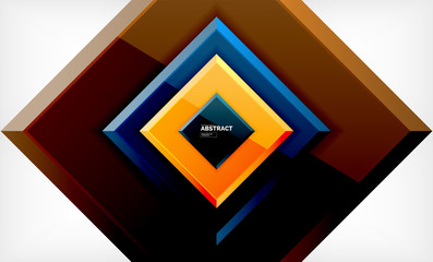 Square geometric background