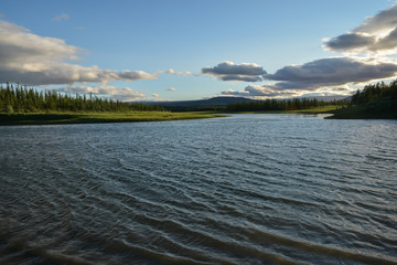 Landscape of the peninsula of Yamal.
