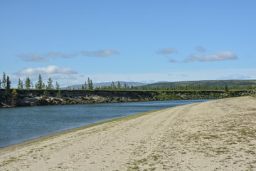 Landscape of the peninsula of Yamal.
