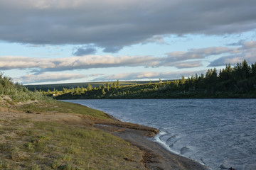 Obraz premium Landscape of the peninsula of Yamal.