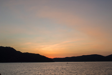 lake sunset