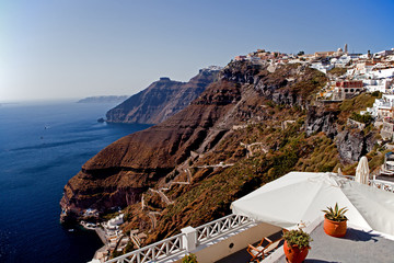 Santorini, located on the caldera volcano © PASUS