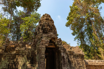 Fototapeta na wymiar Banteay Kdei temple in the Angkor Area near Siem Reap. Cambodia