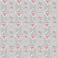Obraz premium Seamless vintage floral pattern for gift wrap and fabric design