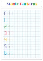 Continue the pattern with crayons or felt-tip pens